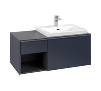 Villeroy & Boch V&B Beck. Sous-meuble lavabo Subway 3.0 100,1x42,25x51,6cm, chêne clair/gris alu, marbre blanc Quantité:1