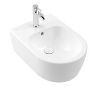 Villeroy & Boch V&B Bidet mural AVENTO 37x53 cm, 1 trou, avec trop-plein, blanc pierre C-plus Quantité:1