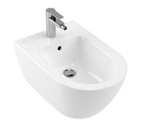 Villeroy & Boch V&B Bidet mural Subway 2.0 37x56,5 cm, 1 trou robinet, trop-plein, blanc C-plus Quantité:1