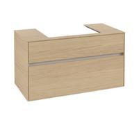 Villeroy & Boch V&B Collaro Meuble sous lavabo 100x54,8x50 cm, vasque centrale, chêne nordique Quantité:1