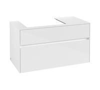 Villeroy & Boch V&B Collaro Meuble sous lavabo 100x54,8x50cm, EV gauche, blanc brillant Quantité:1
