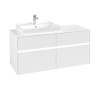 Villeroy & Boch V&B Collaro Meuble sous lavabo 120x54,8x50 cm, WT l, LED 8,8 W, blanc mat Quantité:1