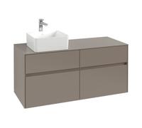 Villeroy & Boch V&B Collaro Meuble sous lavabo 120x54,8x50 cm, WT l, LED 8,8 W, bleu volcaniques Quantité:1