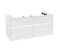 Villeroy & Boch V&B Collaro Meuble sous lavabo 120x54,8x50cm, WT mi, LED 8,8 W, blanc brillant Quantité:1