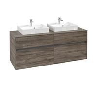 Villeroy & Boch V&B Collaro Meuble sous lavabo 140x54,8x50 cm, 2 tiroirs, chêne stone Quantité:1