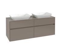 Villeroy & Boch V&B Collaro Meuble sous lavabo 140x54,8x50 cm, 2 tiroirs, LED 10 W, bleu Oa Quantité:1