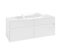 Villeroy & Boch V&B Collaro Meuble sous lavabo 140x54,8x50 cm, f WT mi, LED 10W, blanc brillant Quantité:1