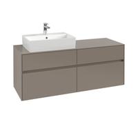 Villeroy & Boch V&B Collaro Meuble sous lavabo 140x54,8x50 cm, WT l, LED 10W, bleu Oa Quantité:1