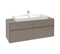 Villeroy & Boch V&B Collaro Meuble sous lavabo 140x54,8x50 cm, WT mi, LED 10 W, bleu volcan Quantité:1