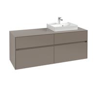 Villeroy & Boch V&B Collaro Meuble sous lavabo 140x54,8x50cm, lavabo à droite, LED 10W, bleu volcan Quantité:1
