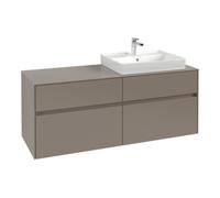 Villeroy & Boch V&B Collaro Meuble sous lavabo 140x54,8x50cm, WT d, LED 10W, bleu volcaniques Quantité:1