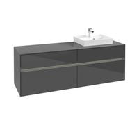 Villeroy & Boch V&B Collaro Meuble sous lavabo 160x54,8x50 cm, vasque droite, LED 12W, glo Gr Quantité:1