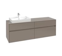 Villeroy & Boch V&B Collaro Meuble sous lavabo 160x54,8x50 cm, WT l, LED 12W, bleu volcaniques Quantité:1