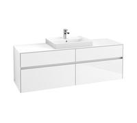 Villeroy & Boch V&B Collaro Meuble sous lavabo 160x54,8x50 cm, WT mi, LED 12W, blanc glo Quantité:1