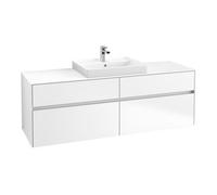 Villeroy & Boch V&B Collaro Meuble sous lavabo 160x54,8x50 cm, WT mi, LED 12W, blanc mat Quantité:1