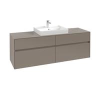 Villeroy & Boch V&B Collaro Meuble sous-lavabo 160x54,8x50 cm, WT mi, LED 12W, bleu volcan Quantité:1