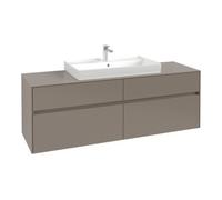 Villeroy & Boch V&B Collaro Meuble sous lavabo 160x54,8x50 cm, WT mi, LED 12W, bleu volcaniques Quantité:1