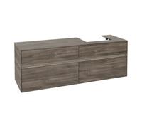 Villeroy & Boch V&B Collaro Meuble sous lavabo 160x54,8x50cm, lavabo droite, LED 12W, st. Oa Quantité:1