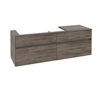 Villeroy & Boch V&B Collaro Meuble sous lavabo 160x54,8x50cm, LV gauche, chêne pierre Quantité:1
