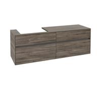 Villeroy & Boch V&B Collaro Meuble sous lavabo 160x54,8x50cm, LV gauche, chêne pierre Quantité:1