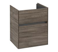 Villeroy & Boch V&B Collaro Meuble sous lavabo 46x54,6x37,4 cm, vasque centrale, chêne pierre Quantité:1