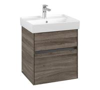 Villeroy & Boch V&B Collaro Meuble sous lavabo 51x54,6x41,4 cm, vasque centrale, chêne pierre Quantité:1