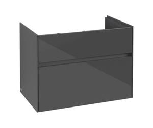Villeroy & Boch V&B Collaro Meuble sous lavabo 75,4x54,6x44,4 cm, évier central, gris brillant Quantité:1