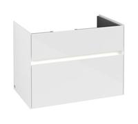 Villeroy & Boch V&B Collaro Meuble sous lavabo 75,4x54,6x44,4cm, WT mi, LED, blanc brillant Quantité:1