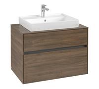 Villeroy & Boch V&B Collaro Meuble sous lavabo 80x54,8x50 cm, EV central, chêne Arizona Quantité:1