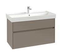 Villeroy & Boch V&B Collaro Meuble sous-lavabo 95,4x54,6x44,4cm, WT mi, LED 7W, bleu devant Quantité:1