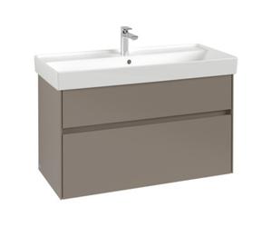 Villeroy & Boch V&B Collaro Meuble sous-lavabo 95,4x54,6x44,4cm, WT mi, LED 7W, gris so. Quantité:1