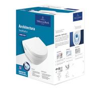 Villeroy & Boch V&B Combi-Pack WC suspendu Architectura 35x48 cm, ovale, montage mural, blanc Quantité:1
