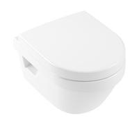 Villeroy & Boch V&B Combi-Pack WC suspendu D-Flush Architectura 35x48cm, sortie verticale, blanc, horizontal, avec siège, blanc C+ Quantité:1