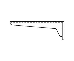 Villeroy & Boch V&B Console d'évier O.NOVO 38 cm, avec kit de fixation Quantité:1