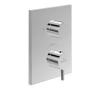 Villeroy & Boch V&B Conum Kit de montage complet Thermostat encastré 2 voies, chrome Quantité:1