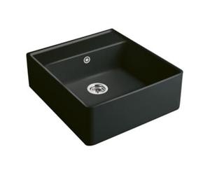 Villeroy & Boch V&B Évier à encastrer simple bac, noir pur Quantité:1