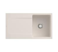 Villeroy & Boch V&B Évier affleurant Siluet 50 Flat avec garniture de vidage, commande manuelle, crema Quantité:1