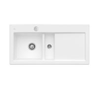 Villeroy & Boch V&B Évier affleurant Subway 60 Flat gauche, avec garniture vidage, excentrique, blanc pierre Quantité:1