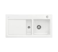 Villeroy & Boch V&B Évier affleurant Subway 60 Flat re, avec garniture vidage, excentrique, blanc pierre Quantité:1