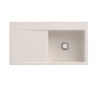 Villeroy & Boch V&B Évier affleurant Subway Style 50 Flat droite, avec garniture vidage, crema CeramicPlus Quantité:1