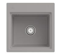 Villeroy & Boch V&B Évier affleurant Subway Style 50 S Flat Git., d, m égouttoir, mitigeur, fossil C-plus Quantité:1