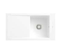 Villeroy & Boch V&B Évier affleurant Timeline 50 Flat avec garniture vidage, commande manuelle, blanc neige Quantité:1