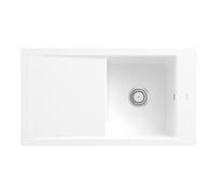 Villeroy & Boch V&B Évier affleurant Timeline 50 Flat avec garniture vidage, commande manuelle, blanc pierre Quantité:1