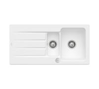 Villeroy & Boch V&B Évier Architectura 60 XR avec vidage, rond avec excentrique, acier blanc C-plus Quantité:1