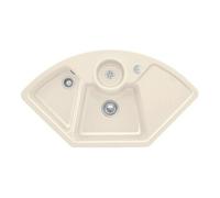 Villeroy & Boch V&B Évier d'angle Solo avec garniture vidage, excentrique, crema CeramicPlus Quantité:1