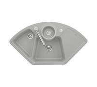 Villeroy & Boch V&B Évier d'angle Solo avec garniture vidage, excentrique, fossil CeramicPlus Quantité:1