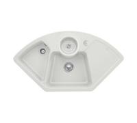 Villeroy & Boch V&B Évier d'angle Solo avec garniture vidage, excentrique, steam CeramicPlus Quantité:1