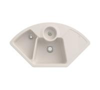 Villeroy & Boch V&B Évier d'angle Solo avec garniture vidage, manuel, crema CeramicPlus Quantité:1