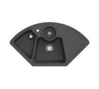 Villeroy & Boch V&B Évier d'angle Solo avec garniture vidage, manuel, graphite CeramicPlus Quantité:1