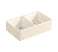 Villeroy & Boch V&B Évier double bac 80 x évier, blanc alpin CeramicPlus Quantité:1